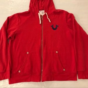 red true religion hoodie women's